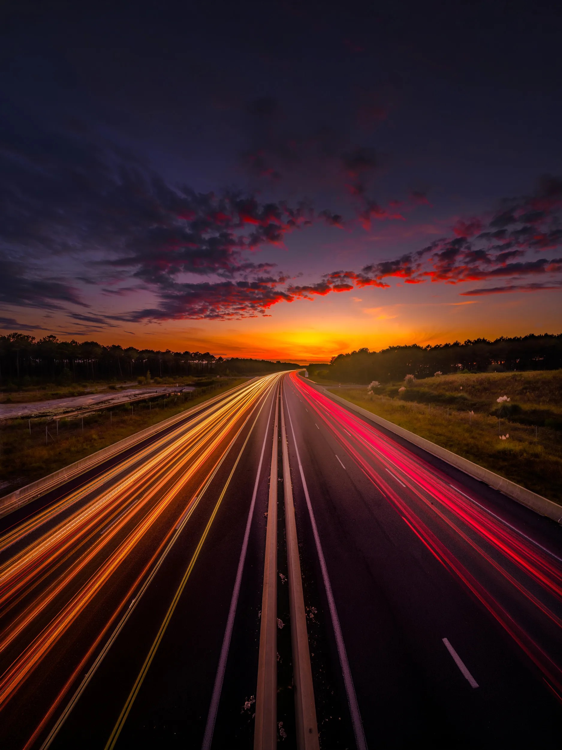 Le pont de l'autoroute